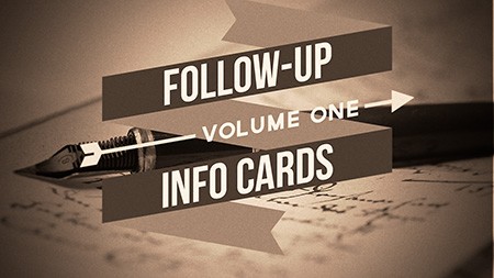 Follow Up Info Cards Volume 1